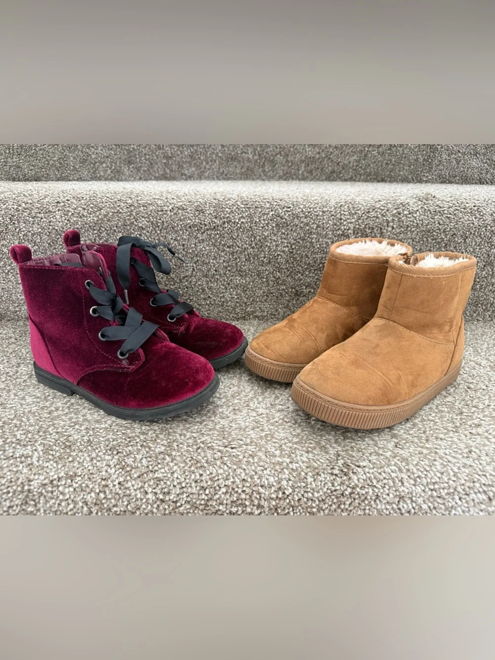 Girls 2 Pairs of Boots Cat & Jack Size 11
